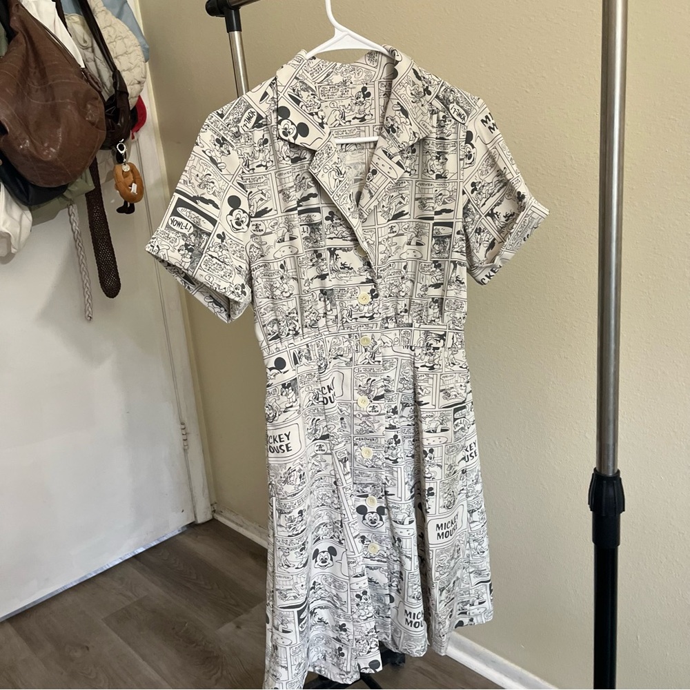 Mickey Mouse Comic Print Dress